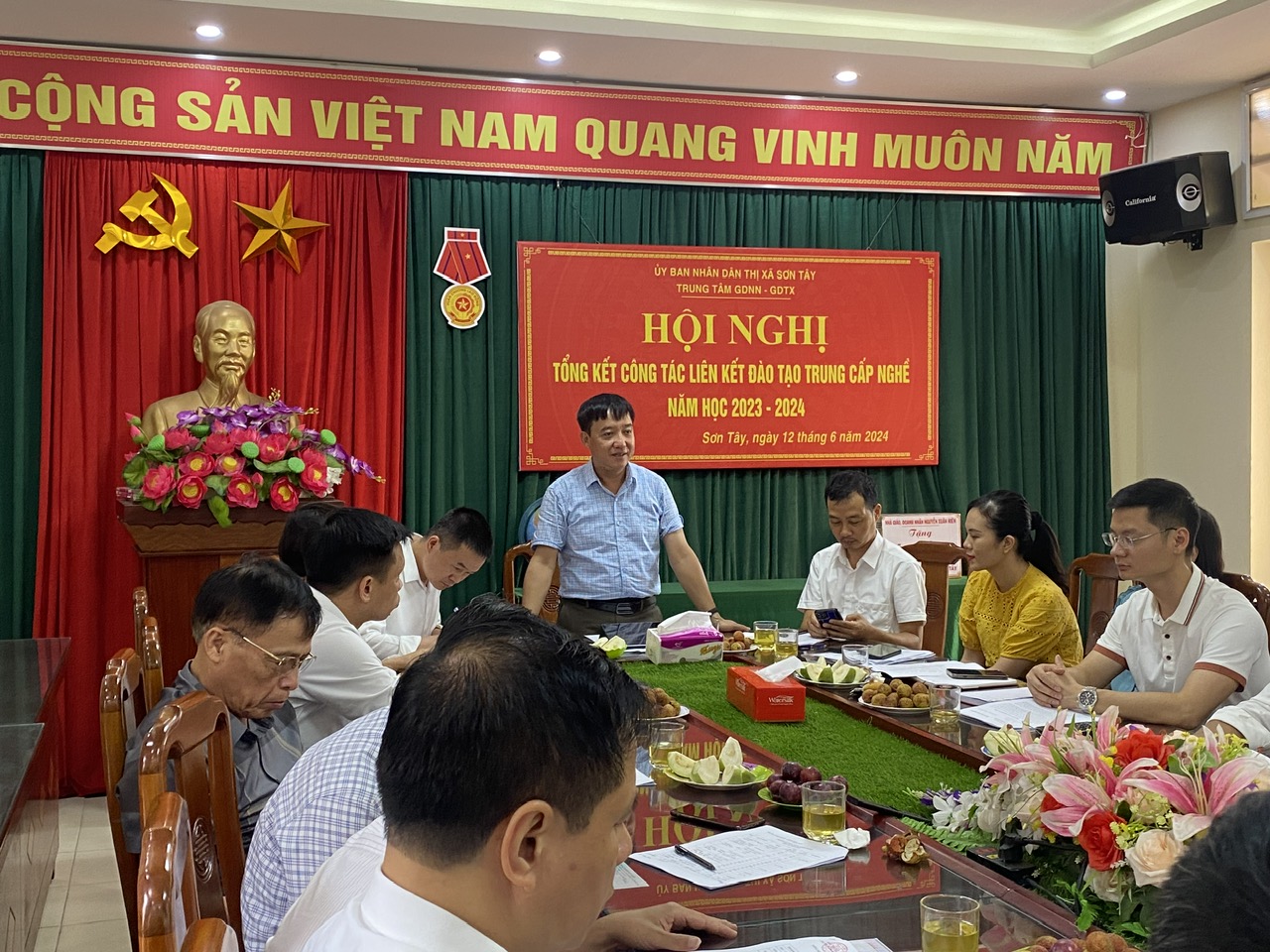 HỘI NGHỊ TỔNG KẾT CÔNG TÁC LIÊN KẾT ĐÀO TẠO TRUNG CẤP NGHỀ NĂM HỌC 2023-2024