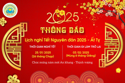 LỊCH NGHỈ TẾT ẤT TỴ - 2025